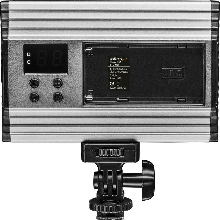 Produktbild Walimex LED Niova 150 Bi Color 15W LED Leuchte plus Netzteil (Videoleuchte)