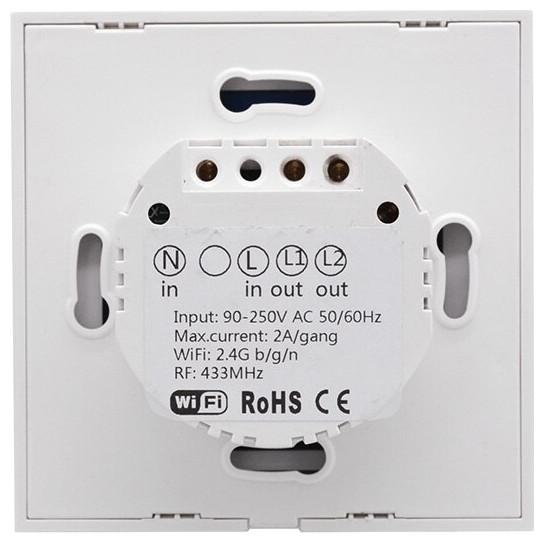 Actual product image Sonoff Light switch T2EU3C-TX WiFi-RF, 3-fold