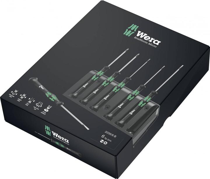 Actual product image Wera 2035/6 B Rack (Slotted screws, Phillipps cross recess (PH))