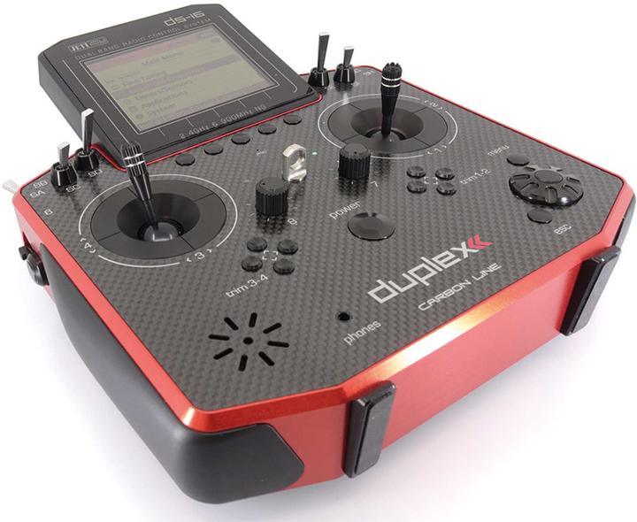 Image du produit Jeti Emetteur à main DS-16 II Carbon Line Red Multimode