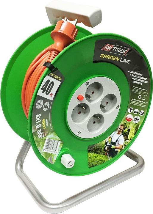 Produktbild Awtools PRZEDŁUŻACZ BĘBNOWY GARDEN LINE 40m 3x1mm 10A / 2300W (40 m)