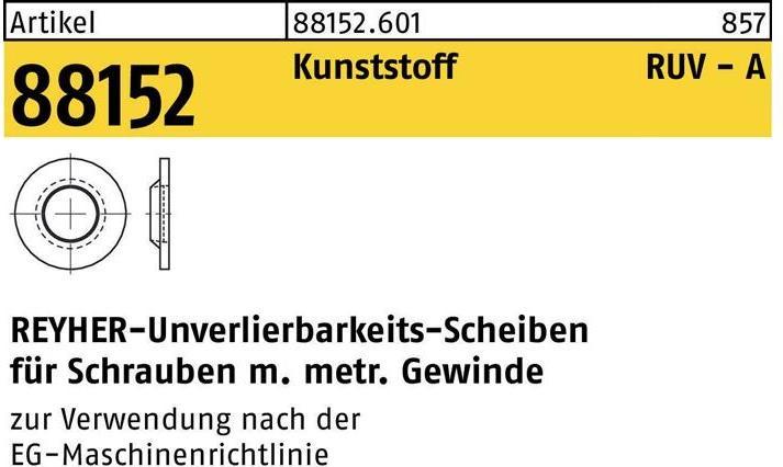 Produktbild Unverlierbarkeitsscheibe R 88152 10/10,5x15x2,1 Kunststoff naturfarben