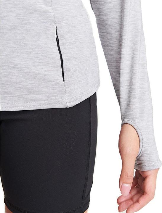 Actual product image Awdis Womens/Ladies Cool-Flex Half Zip Long-Sleeved Base Layer Top