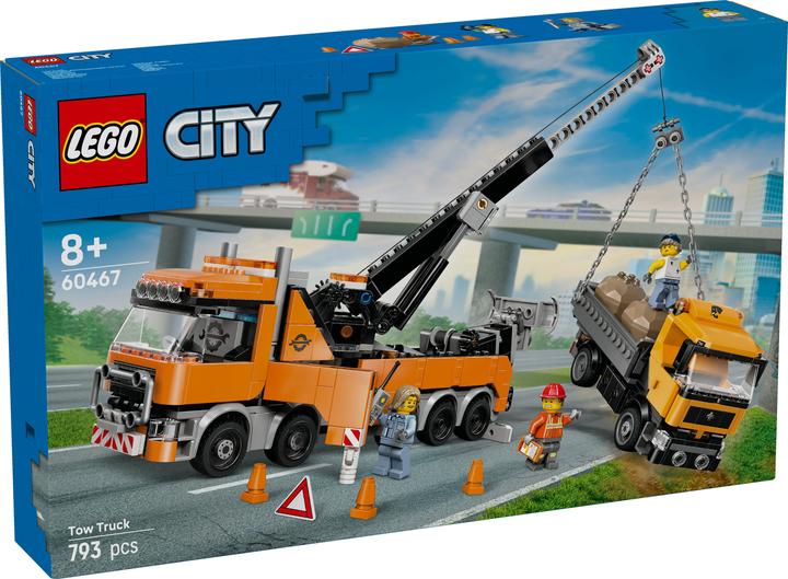 Produktbild LEGO Schwerlast-Abschleppwagen mit Kran (60467, LEGO City)