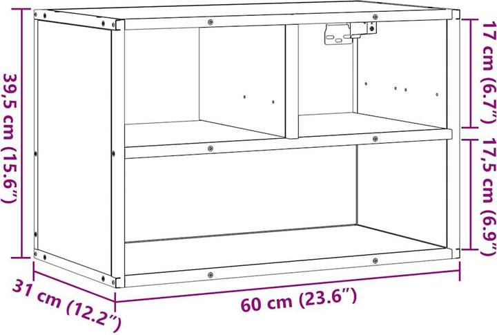 Produktbild VidaXL TV Schrank Lowboard Fernsehschrank Fernsehtisch Braun Eichen-Optik