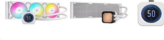 Actual product image Corsair CPC iCUE H150i ELITE LCD XT White