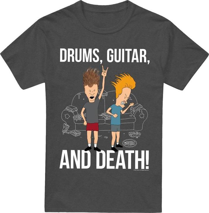 Produktbild Universal Textiles Drums Guitar & Death TShirt (L)