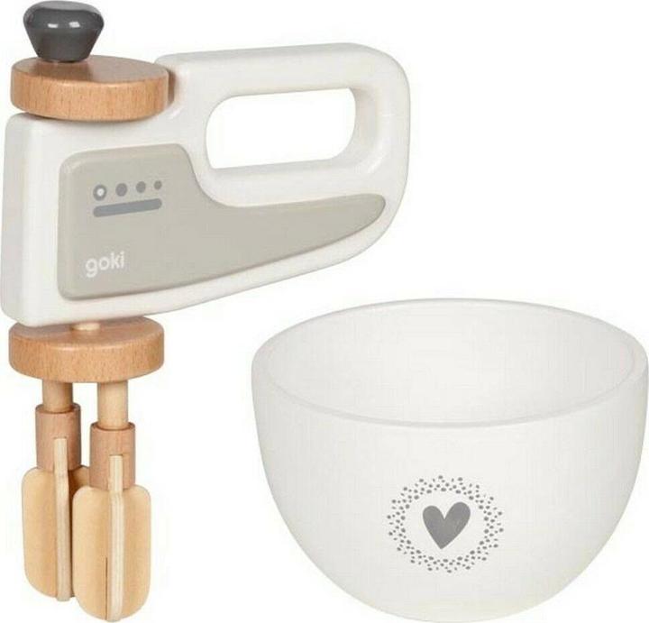 Produktbild Goki Handmixer mit Rührschüssel aus Holz