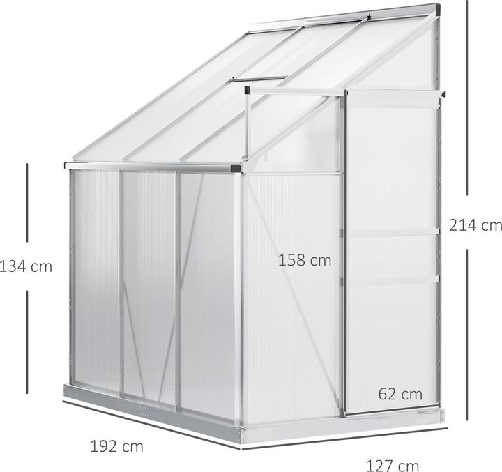 Image du produit Outsunny Serre avec fenêtre de toit