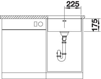 Produktbild Blanco Supra 450-U (Unterbauspüle, 43 cm, 48 cm)