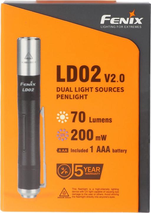Actual product image Fenix LD02 V2.0 (9.20 cm, 70 lm)