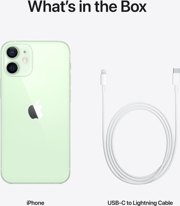 Image du produit Apple iPhone 12 mini (256 Go, Green, 5.40", SIM + eSIM, 12 Mpx, 5G)