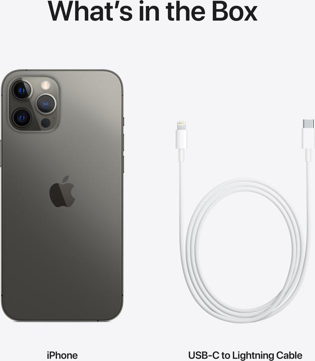 Immagine prodotto Apple iPhone 12 Pro Max (256 GB, Grafite, 6.70", SIM + eSIM, 12 Mpx, 5G)