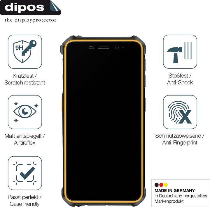 Immagine prodotto Dipos Anti-Shock Pellicola Protettiva opaco (1 Pezzo/i, Ulefone Armor X12 Pro)