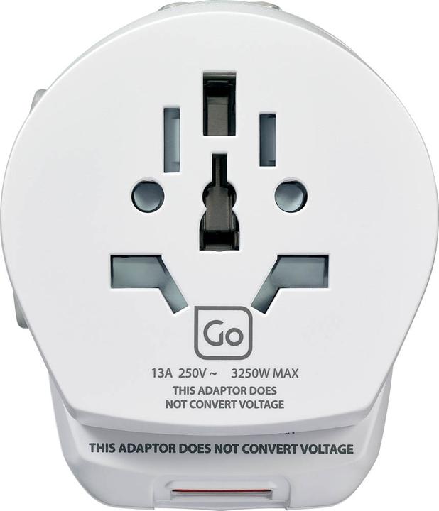 Produktbild Go Travel Worldwide Adaptor + USB Earthed