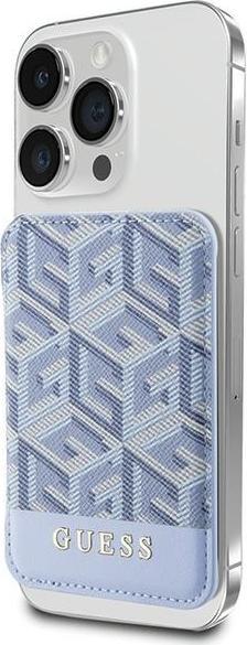 Produktbild Guess Wallet Card Slot GUWMSHGCFSEB MagSafe GCube stripe niebieski/blue
