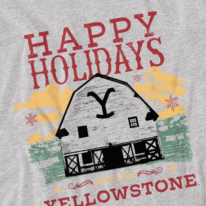 Produktbild Yellowstone Happy Holidays TShirt weihnachtliches Design (4XL)