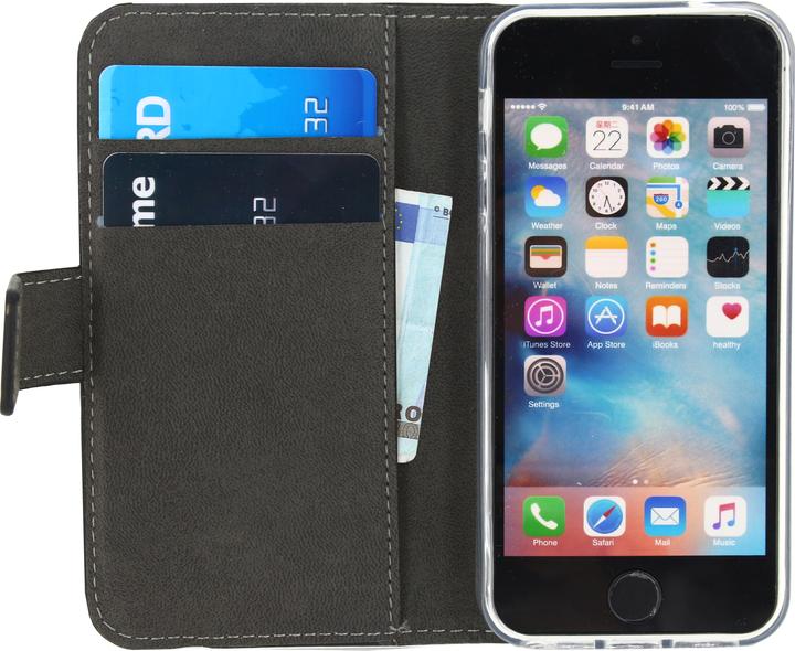 Produktbild Mobilizera Mobilize MOB-22645, Wallet case, Apple, iPhone 5 / 5s / SE, 10.2 cm (4"), Black (Apple iPhone 5)