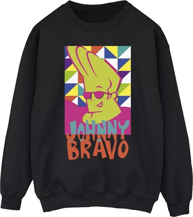 Johnny Bravo Multi Triangles Pop Art Sweatshirt (XL)