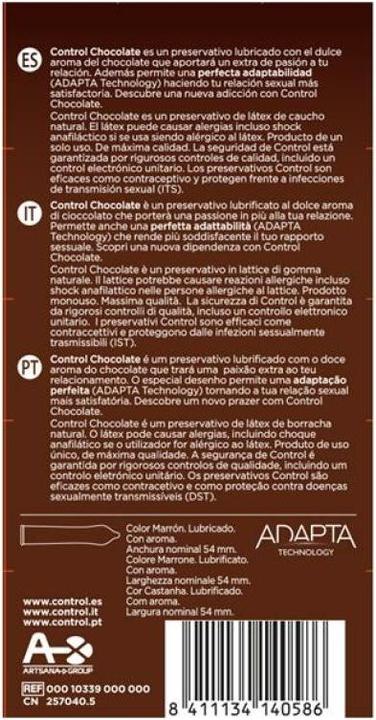 Actual product image Control Adapta Chocolate Condoms 12 Units (12 pcs.)