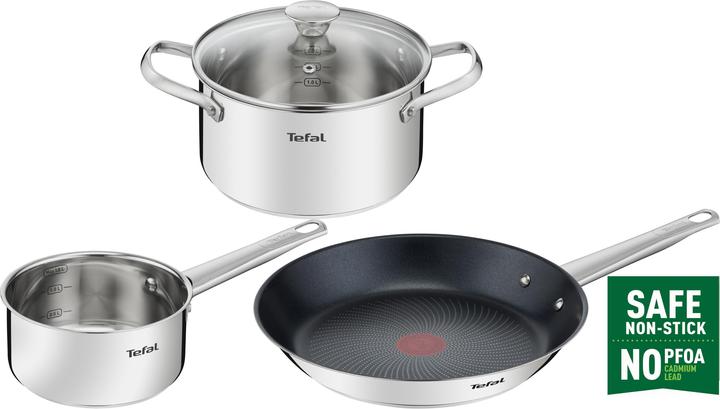 Tefal Cook Eat (28 cm, Casserole + Stewpot, Pot, Saucepan, Stainless steel)