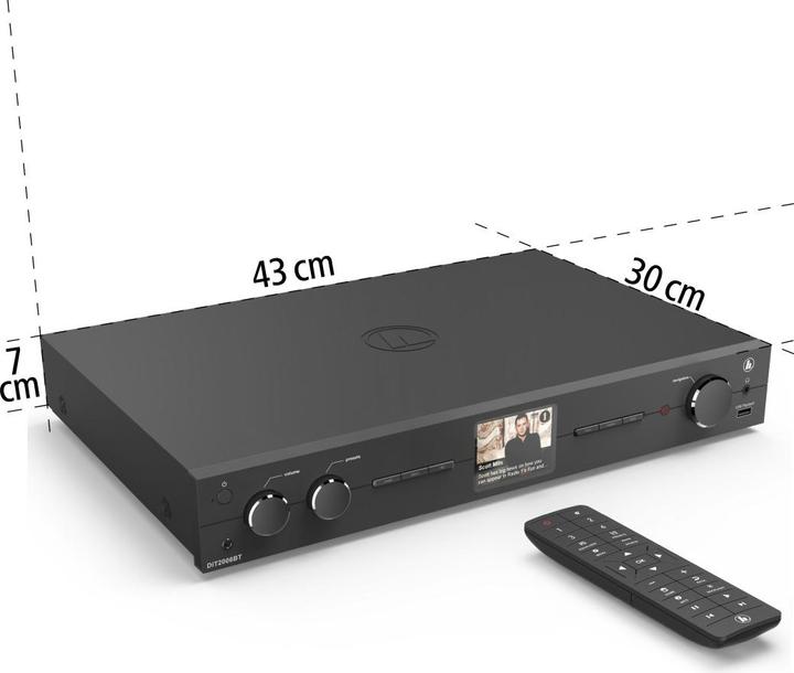 Image du produit Hama HiFi-Tuner DIT2006BT (Webradio, DAB+ DAB, DAB, FM, Bluetooth, WiFi)