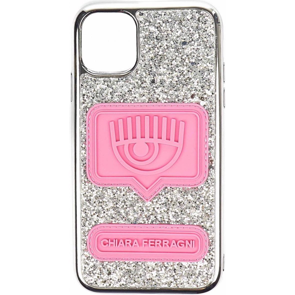 Chiara Ferragni - 新品　Chiara Ferragni グリッタースマホケース シルバー Chiara Ferragni - 新品 Chiara Ferragni グリッタースマホ