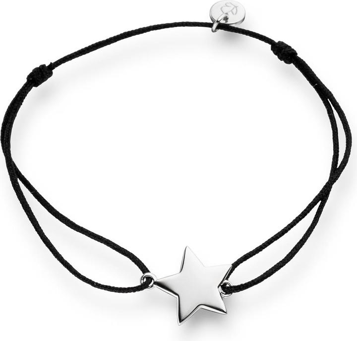 Glanzstücke München Damen Stern Sterling Silber silber 15,0 - 22,0 cm, flexibel einstellbar - 6132 (22 cm, Sterling Silber)