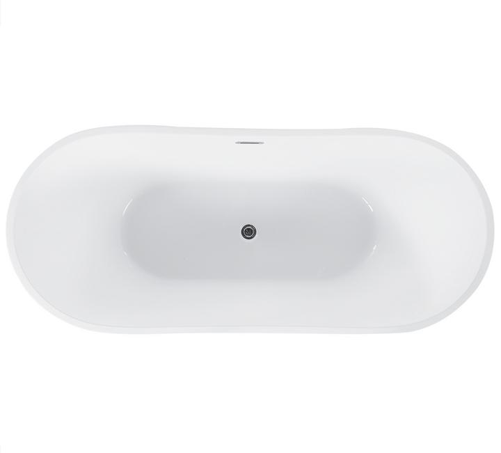 Actual product image Beliani Bathtub freestanding blue green oval 170 x 77 cm ANTIGUA (240 l, 77 cm, 170 cm)