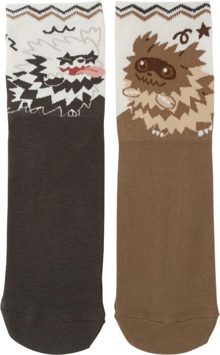 Pokémon Zigzagoon & Galarian Zigzagoon Pokémon-Socken (23-25cm) (36 - 42)