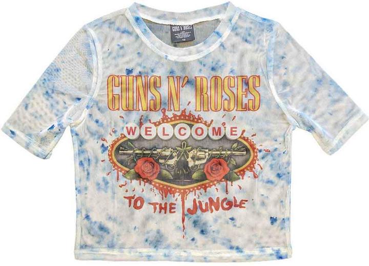 Actual product image Guns N Roses Welcome To The Jungle LV Crop Top (Girlie) (M)