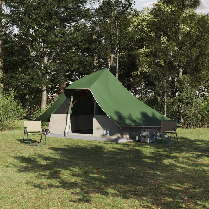 Immagine prodotto VidaXL Tenda famiglia tipi verde 10 persone impermeabile (7.40 kg, 9+ persone)