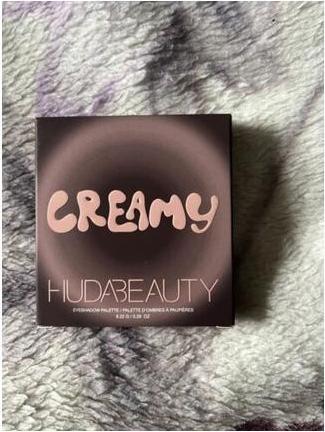 Actual product image Huda Beauty Creamy Obsessions Neutral Brown Eyeshadow Palette