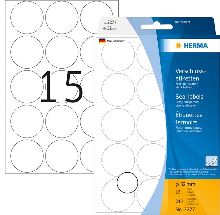 HERMA Verschlussetiketten