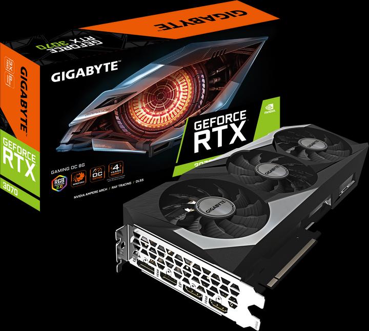 Image du produit Gigabyte GeForce RTX 3070 Gaming OC (8 Go)