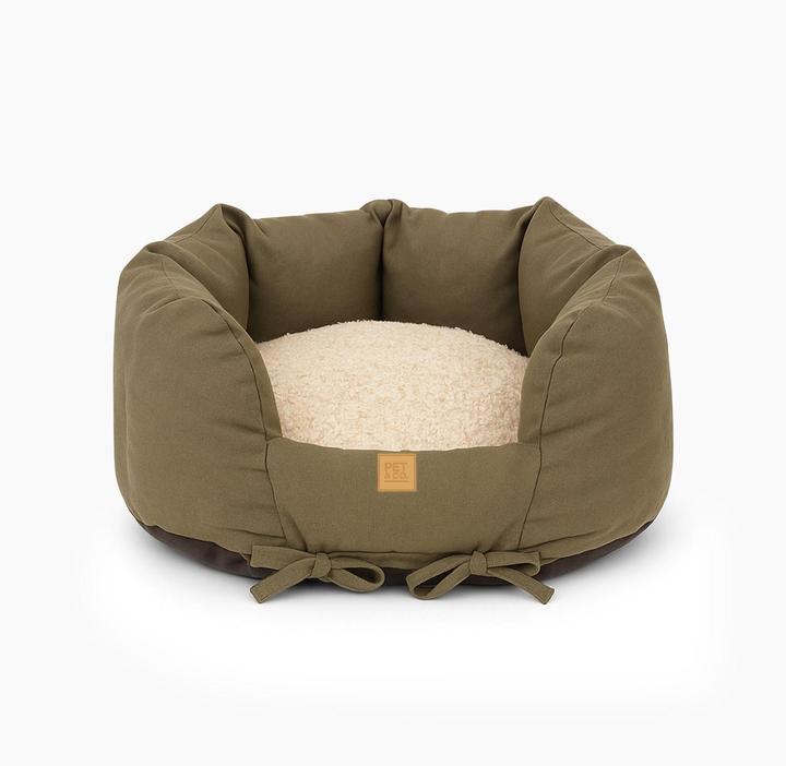 Produktbild Pet & Co. Ronny Canvas - Luxury Dog Bed in Dark Olive (Hund)