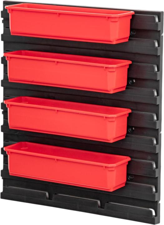 Produktbild Qbrick System Container Set Nr. 4 Werkstattwand 39 x 35 cm mit 4 Behältern für PRO Organizer 100