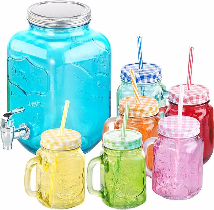 Actual product image Pearl 7-piece serving set with drink dispenser