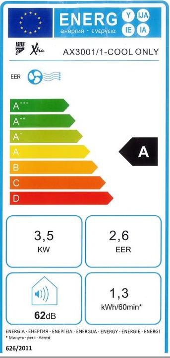 Label énergétique Aspen Xtra (30 m²)