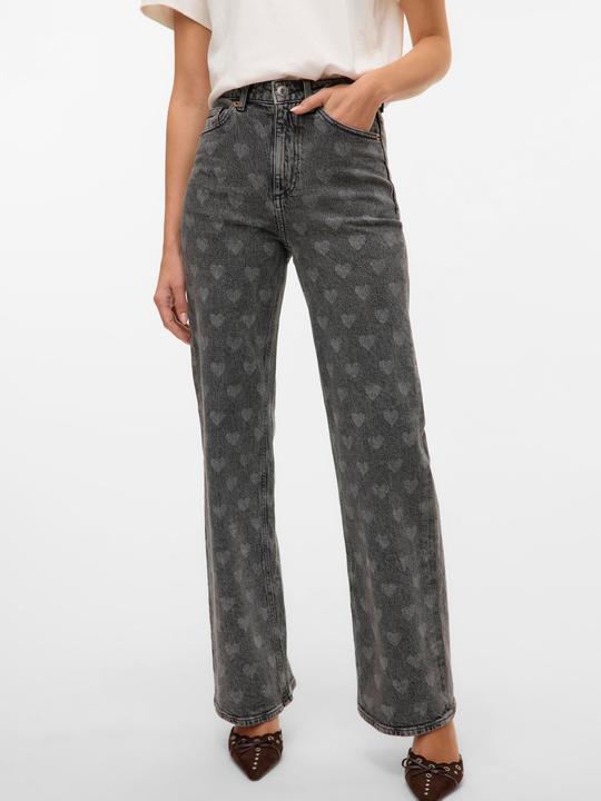 Actual product image Vero Moda VMTESSA Hohe Taille Weiter Beinschnitt Jeans Weit geschnitten (W31/L30)