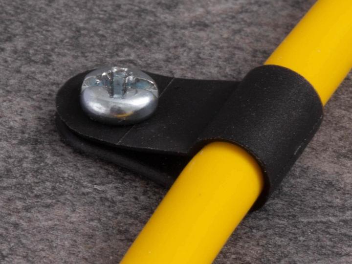 Actual product image Quadrios 22CA159 Fixing clamp screwable 22CA159 Bundle Ø range 19 mm (max) Black 1 set