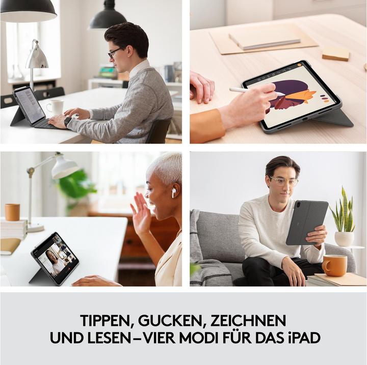 Image du produit Logitech Combo Touch (CH, iPad Air 2020 (4. Gen), iPad Air 2022 (5e génération))