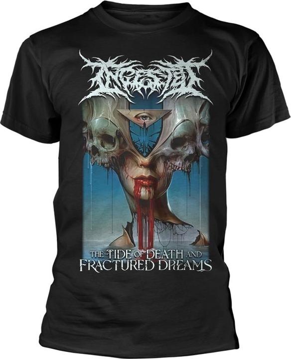 Ingested The Tide Of Death And Fractured Dreams (Black) T-S (M)
