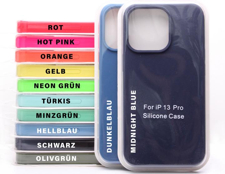 Produktbild Ambiance1 Hülle iPhone 13 Pro - Hardcase Silikon Schutzhülle midnight blue No.063.1 (Apple iPhone 13 Pro)