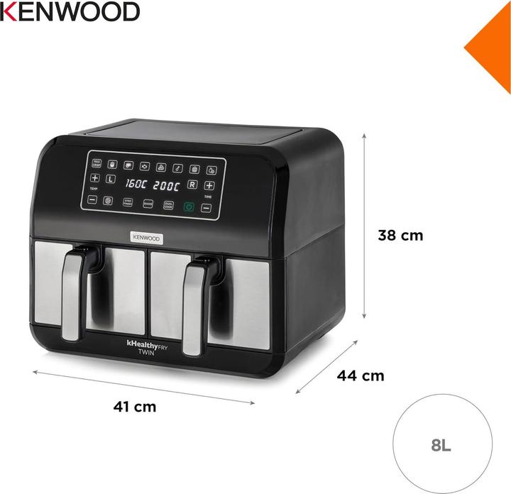 Actual product image Kenwood kHealthy Fry Twin Airfryer