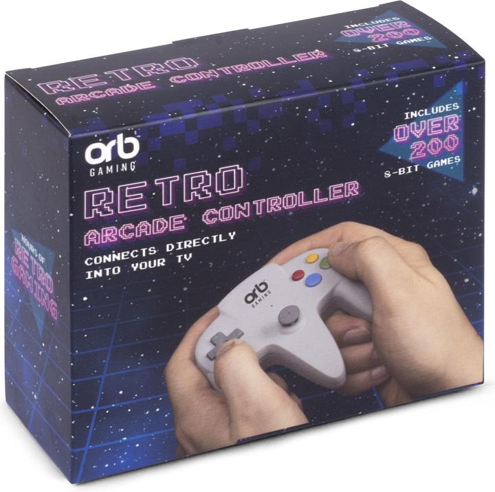 Image du produit ORB - Retro Arcade Games TV Controller grau -inkl. 200x 8-bit Spielen