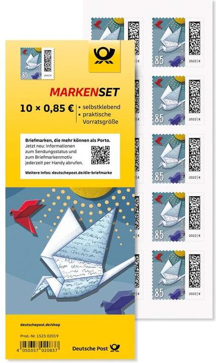 Produktbild Deutsche Post 10 0,85 € Briefmarken "Brieftaube" selbstklebend