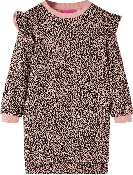 VidaXL Kinder-Pulloverkleid Mittelrosa 92,Material: 95 % Baumwolle (92)