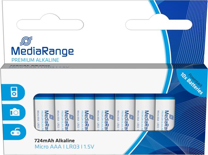 Actual product image MediaRange Premium Alkaline (10 pcs., AAA, 724 mAh)