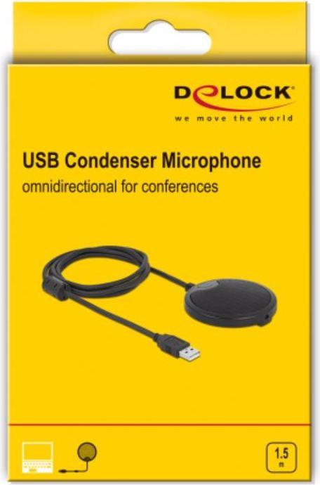 Image du produit Delock Microphone omnidirectionnel à condensateur